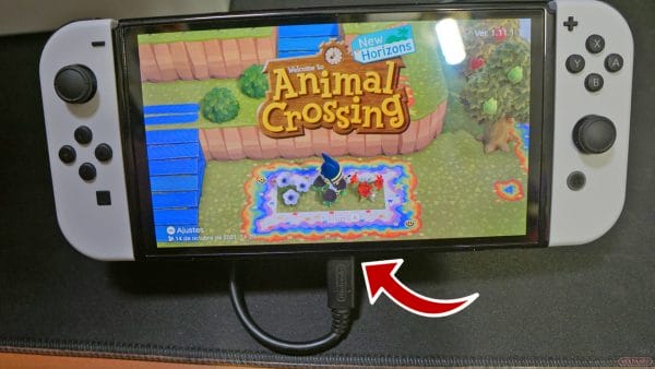 Análisis Nintendo Switch OLED pata soporte