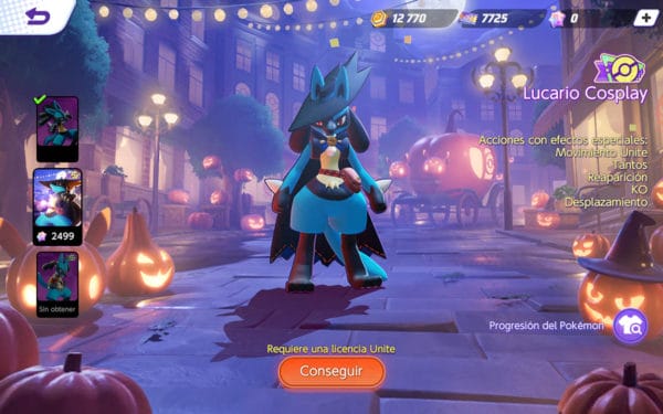 Lucario Cosplay Efectos