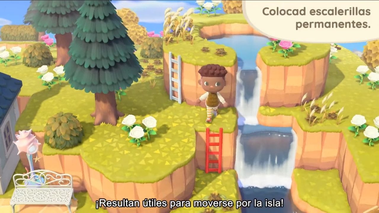 Animal Crossing: New Horizons Escalerilla permanente