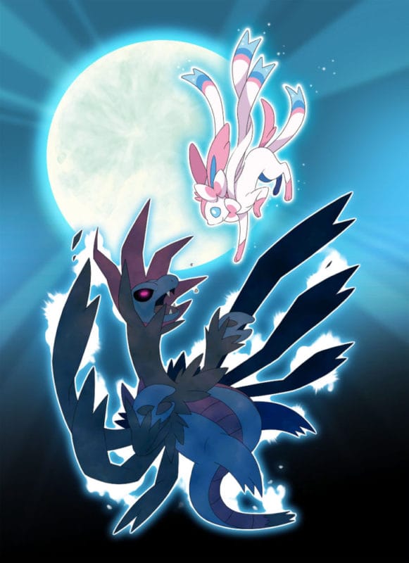 Sylveon Hada vs Dragón