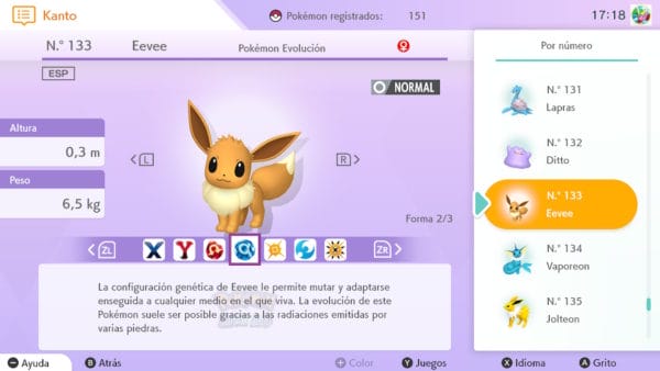 Pokedex evoluciones Eevee teoría
