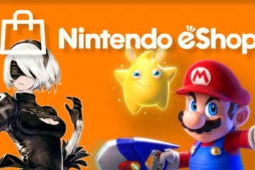 eShop con 2B y Mario + Rabbids