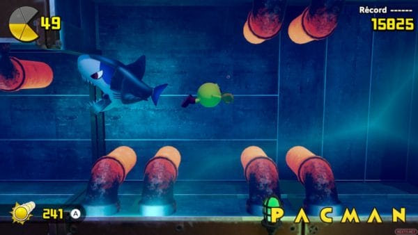 Bajo el agua en PAC-MAN WORLD Re-PAC