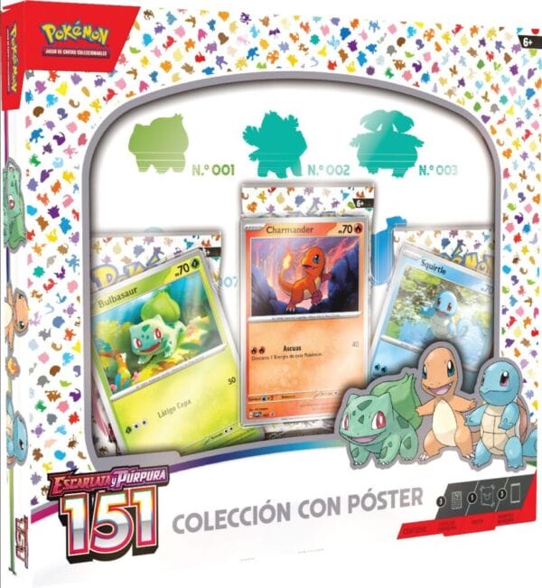 JCC Pokémon Colección con póster Escarlata y Púrpura-151