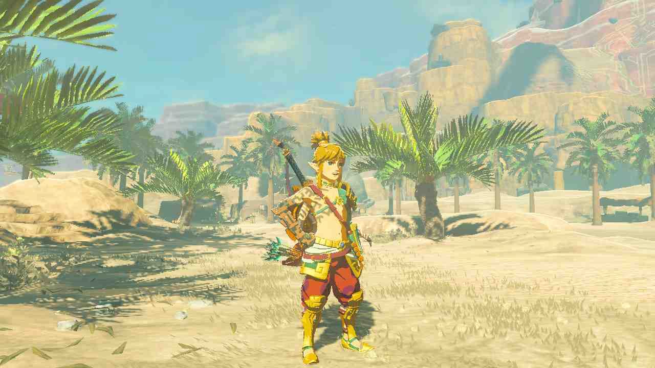 zelda: tears of the kingdom atuendo del desierto