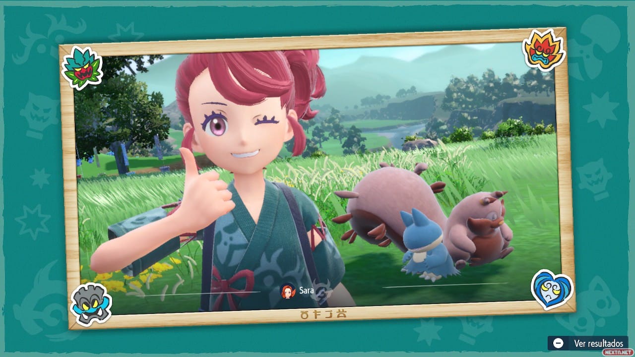 Pokemon Escarlata Purpura - Mascara turquesa