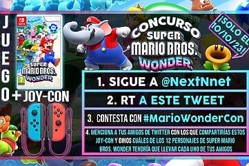 Sorteo Super Mario Bros. Wonder + Joy-Con neón