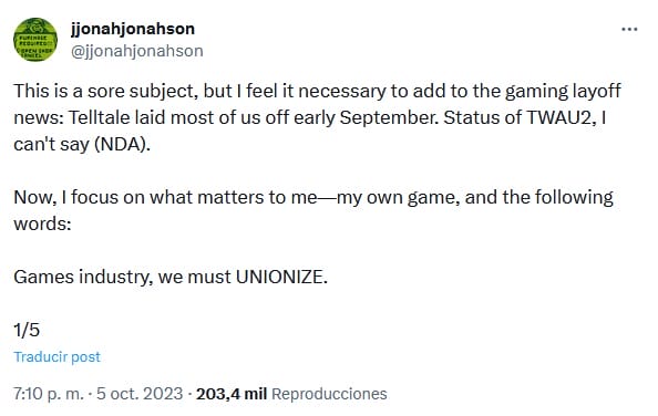 despidos industria videojuego