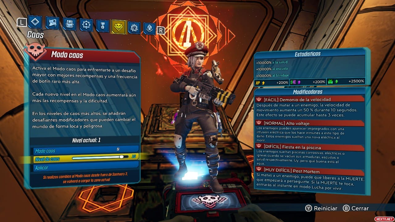 Borderlands 3 Modo Caos