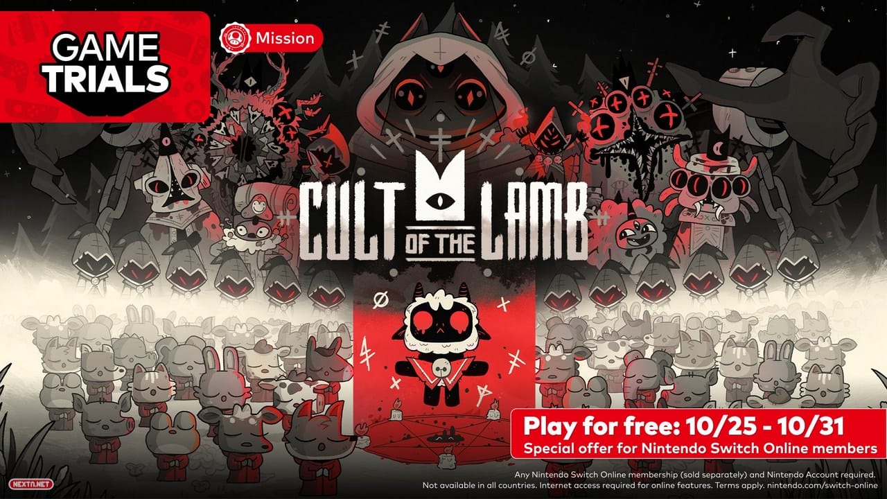Cult of the Lamb Juego de Muestra Nintendo Switch Online Octubre 2023