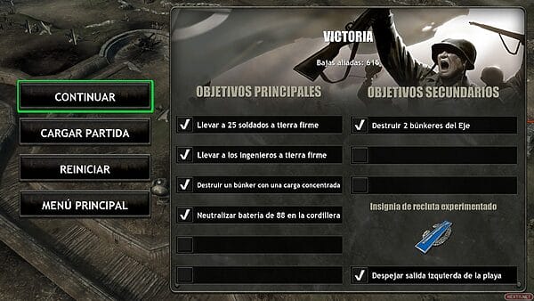 Objetivos batalla
