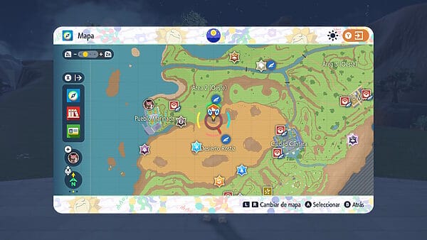 Mapa Guia Moltres Escarlata Purpura