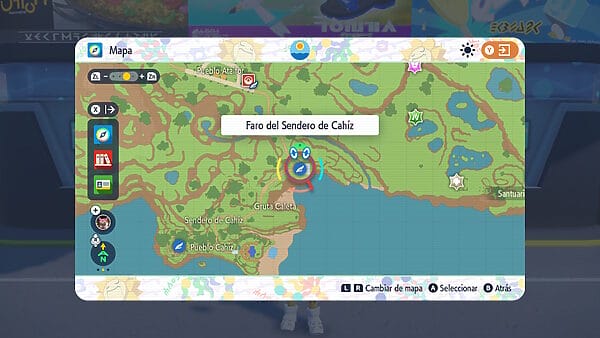 Mapa Guia Zapdos Escarlata Purpura