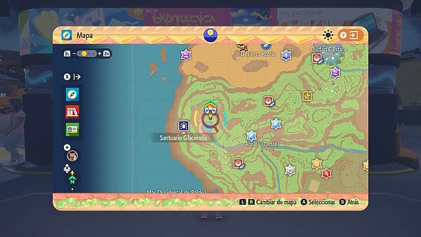 Mapa Guia Raikou Escarlata Purpura