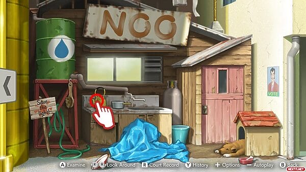 escenario de Apollo Justice, casa de Eldoon