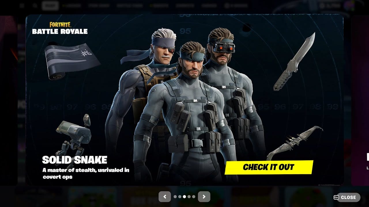 Conseguir Solid Snake Fortnite