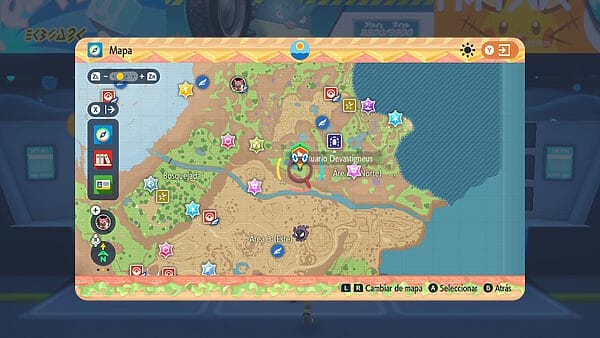 Mapa Guia Latios Pokemon Escarlata Púrpura