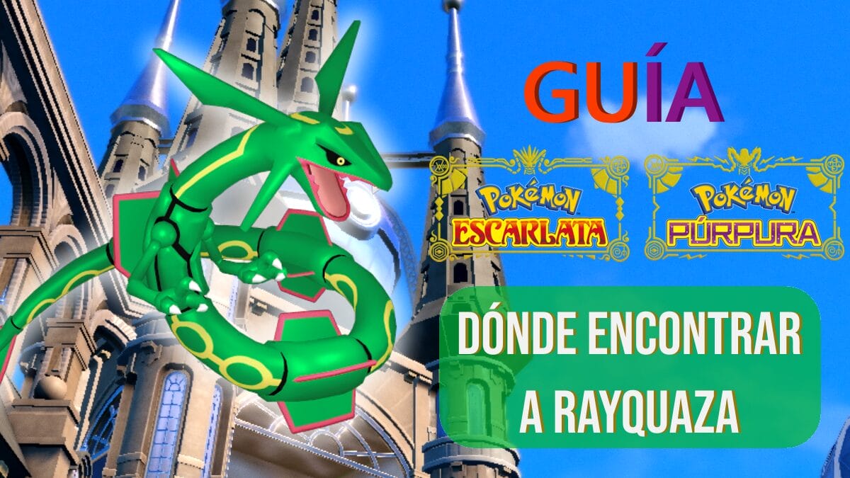 Portada Guia Rayquaza Pokemon Escarlata Púrpura