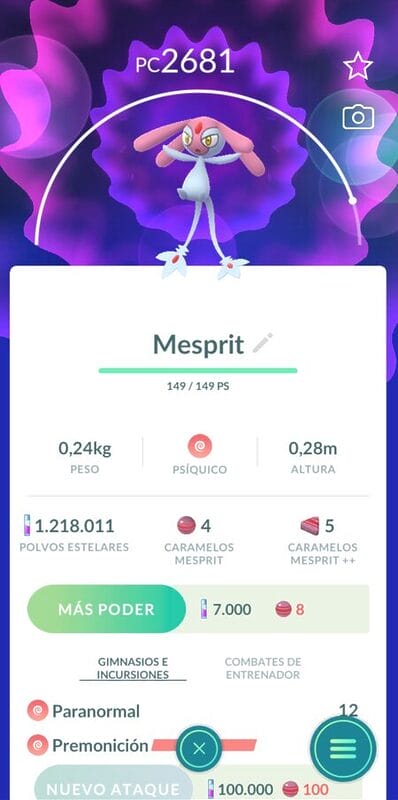 Pokemon Go Tour Sinnoh Mesprit