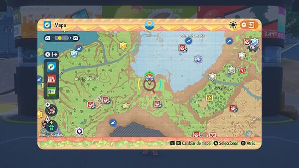 Mapa Guia Kyurem Pokemon Escarlata Púrpura