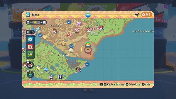 Mapa Guia Zekrom Pokemon Escarlata Púrpura