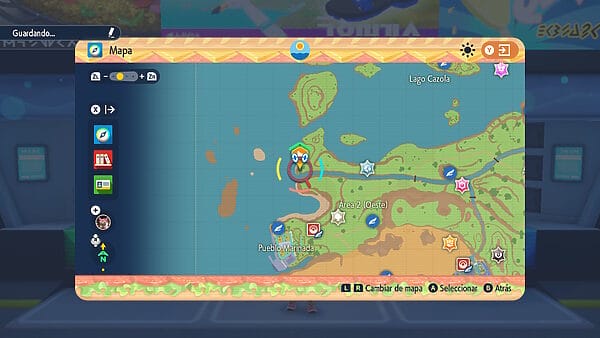 Mapa Guia Lunala Pokemon Escarlata Púrpura