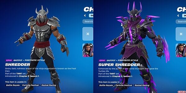 Fortnite Tortugas Ninjas Teenage Mutant Ninja Turtles Shredder
