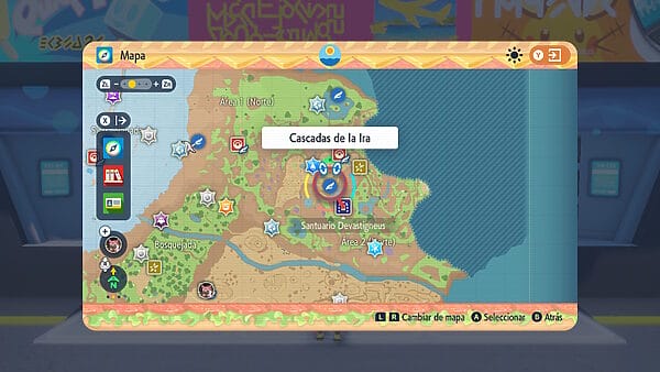 Mapa Guia Kubfu Pokemon Escarlata Púrpura