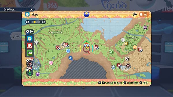 Mapa Guia Spectrier Pokemon Escarlata Púrpura