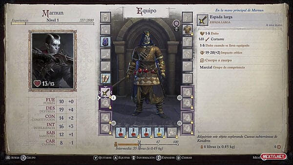 Pathfinder equipamiento