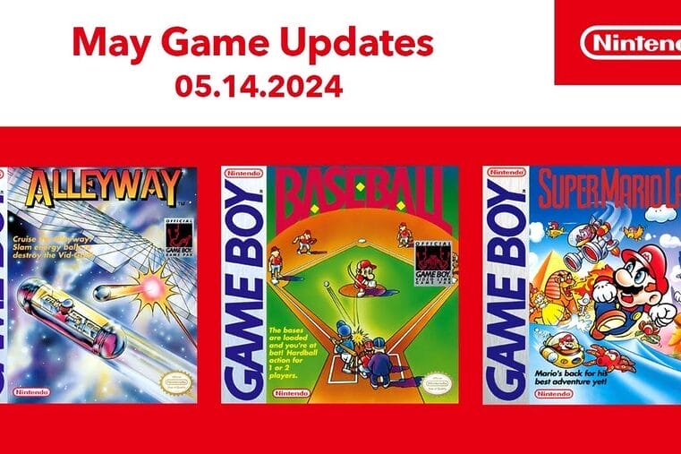 Nintendo Switch Online Game Boy Alleyway Baseball Super Mario Land