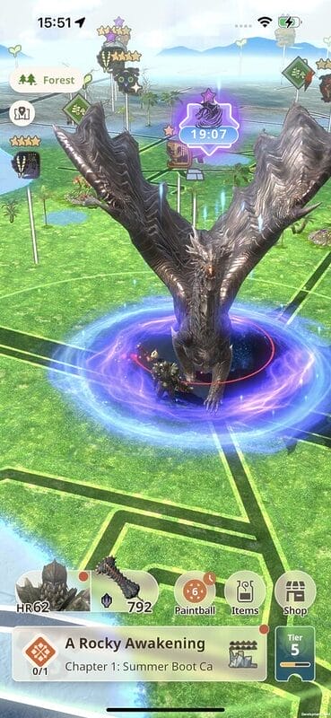 Monster Hunter NOW Baile en la Tempestad Kushala Daora Detenciones de Dragón Anciano