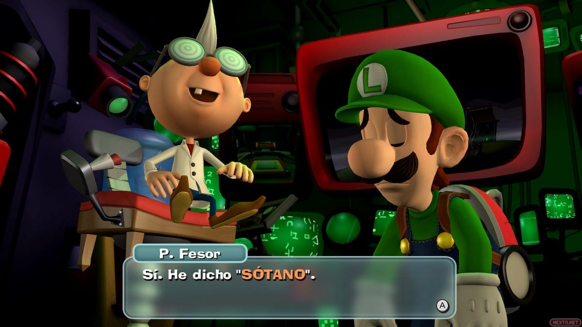 Luigi asustado