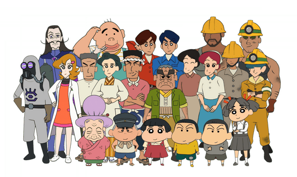 Shin chan personajes