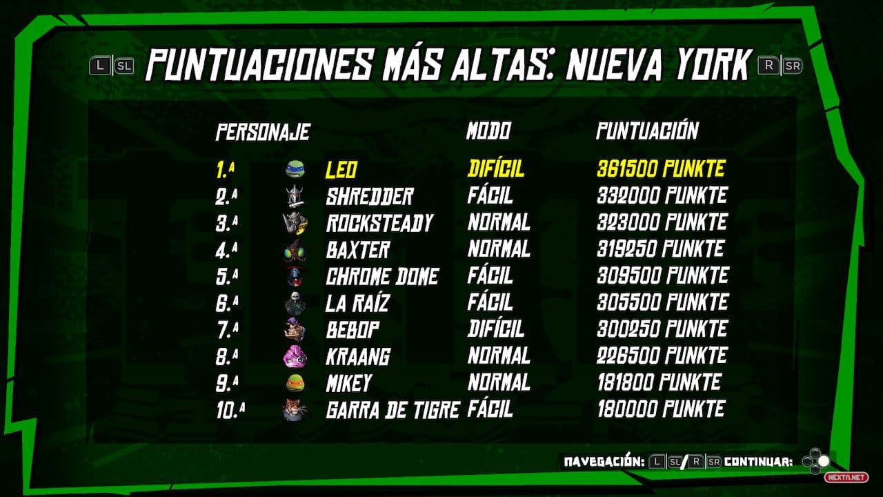 Análisis TMNT Arcade Wrath of the Mutants Nintendo Switch