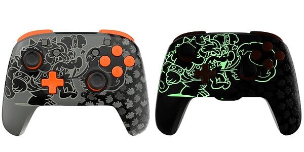 Nintendo Switch REMATCH GLOW Wireless Controller: Blackout Bowser