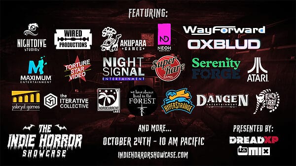 Indie Horror Showcase evento juegos de terror