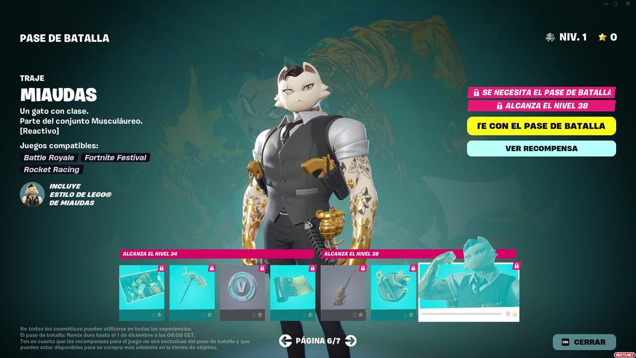 Fortnite Remix Capitulo 2 Pase de Batalla Miaudas