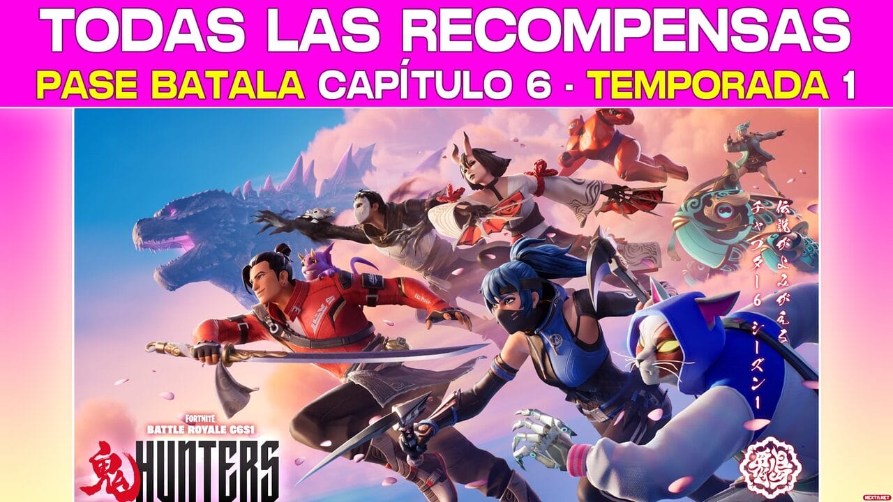Fortnite Capítulo 6 Temporada 1 Pase de Batalla recompensas