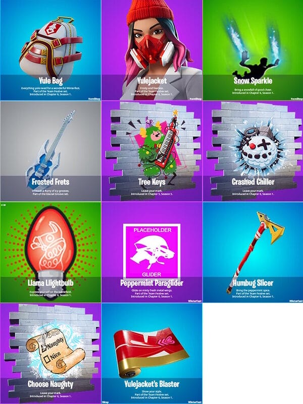 Fortnite Winterfest 2024 regalos