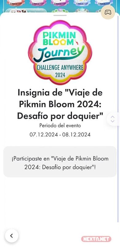 Evento pago Pikmin Bloom Desafío por doquier