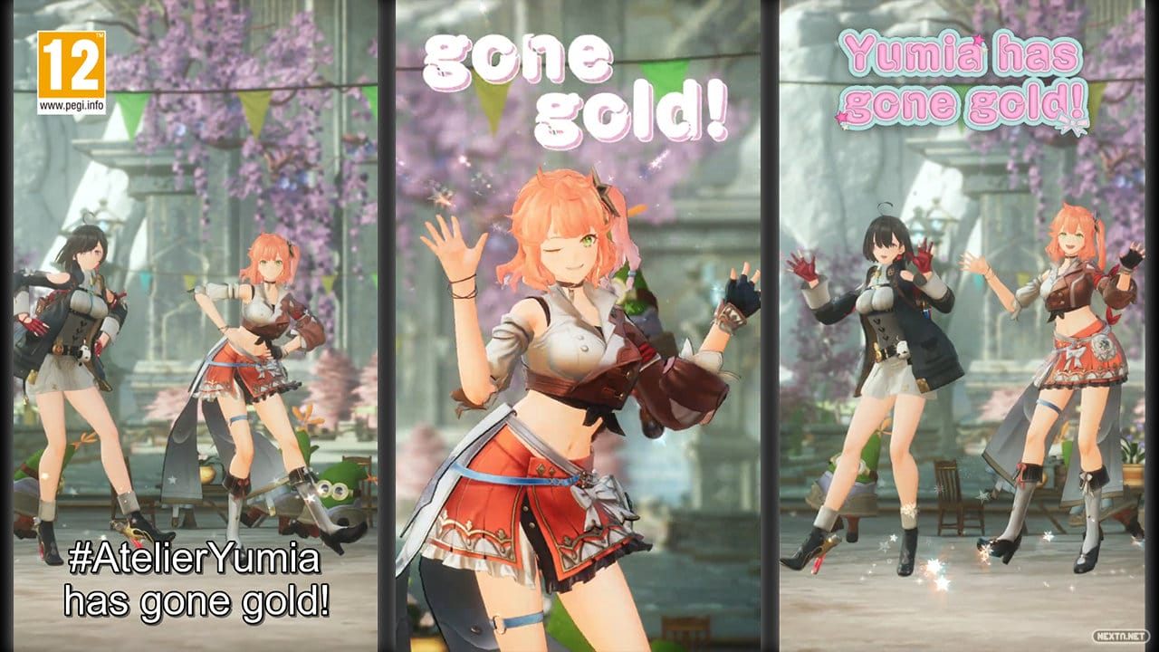 Atelier Yumia Fase Gold Baile Celebración Nintendo Switch PS4 PS5 Xbox Series PC