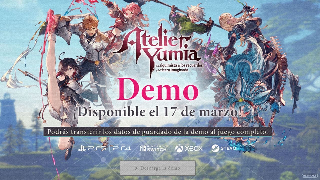 Atelier Yumia Demo Nintendo Switch PS4 PS5 Xbox Series PC