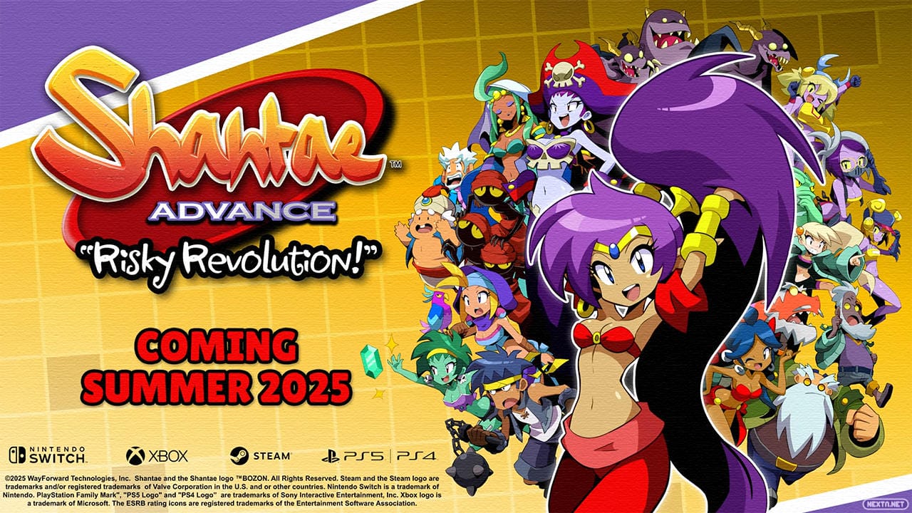 Shantae Advance Risky Revolution Ventana Lanzamiento Verano 2025 Nuevo Tráiler Nintendo Switch PS5 PS4 Xbox PC
