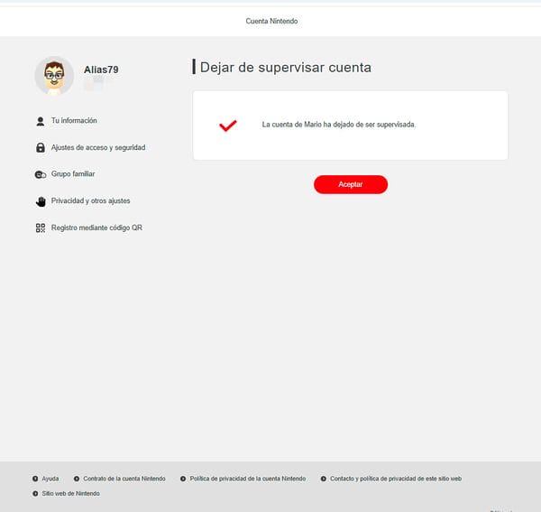 Tutorial desactivar Cuenta Nintendo cuenta infantil control parental Nintendo Switch 2 GameChat
