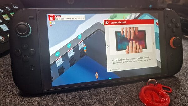 Análisis Nintendo Switch 2 Welcome Tour pantalla táctil