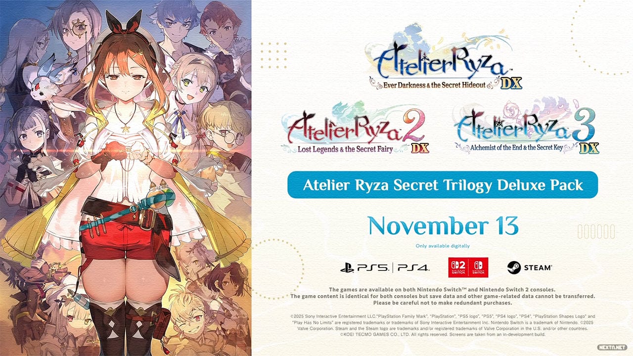 Atelier Ryza Secret Trilogy Deluxe Pack Fecha Lanzamiento 13 de noviembre Celebra 2,5 Millones Ventas
