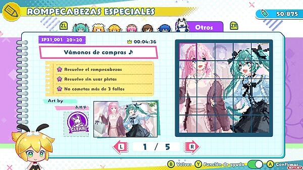 Hatsune Miku Logic Paint S+ análisis Nintendo Switch