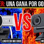 Comparativa Logitech MX Brio Vs Insta360 LINK 2C para unboxing