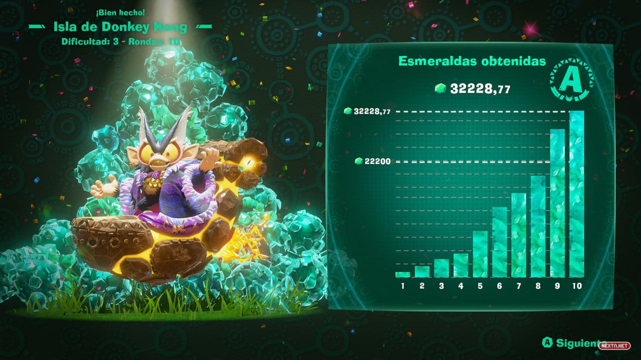 Análisis Donkey Kong Bananza Isla de DK + Caza de esmeraldas (DLC) Nintendo Switch 2